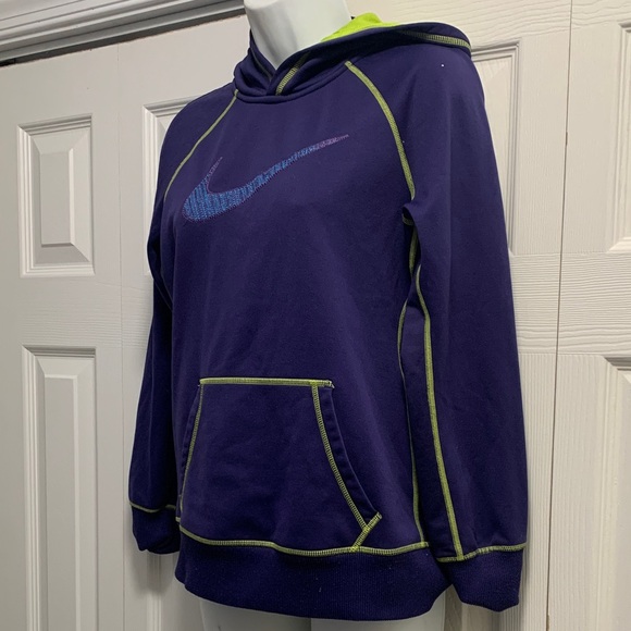Nike Purple Hoodie with Green Accents - Picture 2 of 5